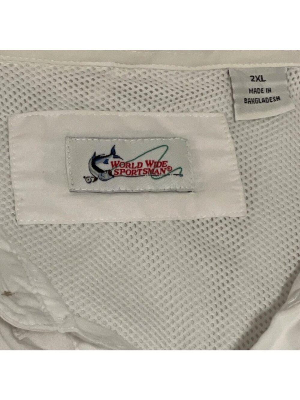 World Wide Sportsman Mens 2XL Vented Fishing Shirt Long Sleeve Beige Big Tall - Picture 4 of 15